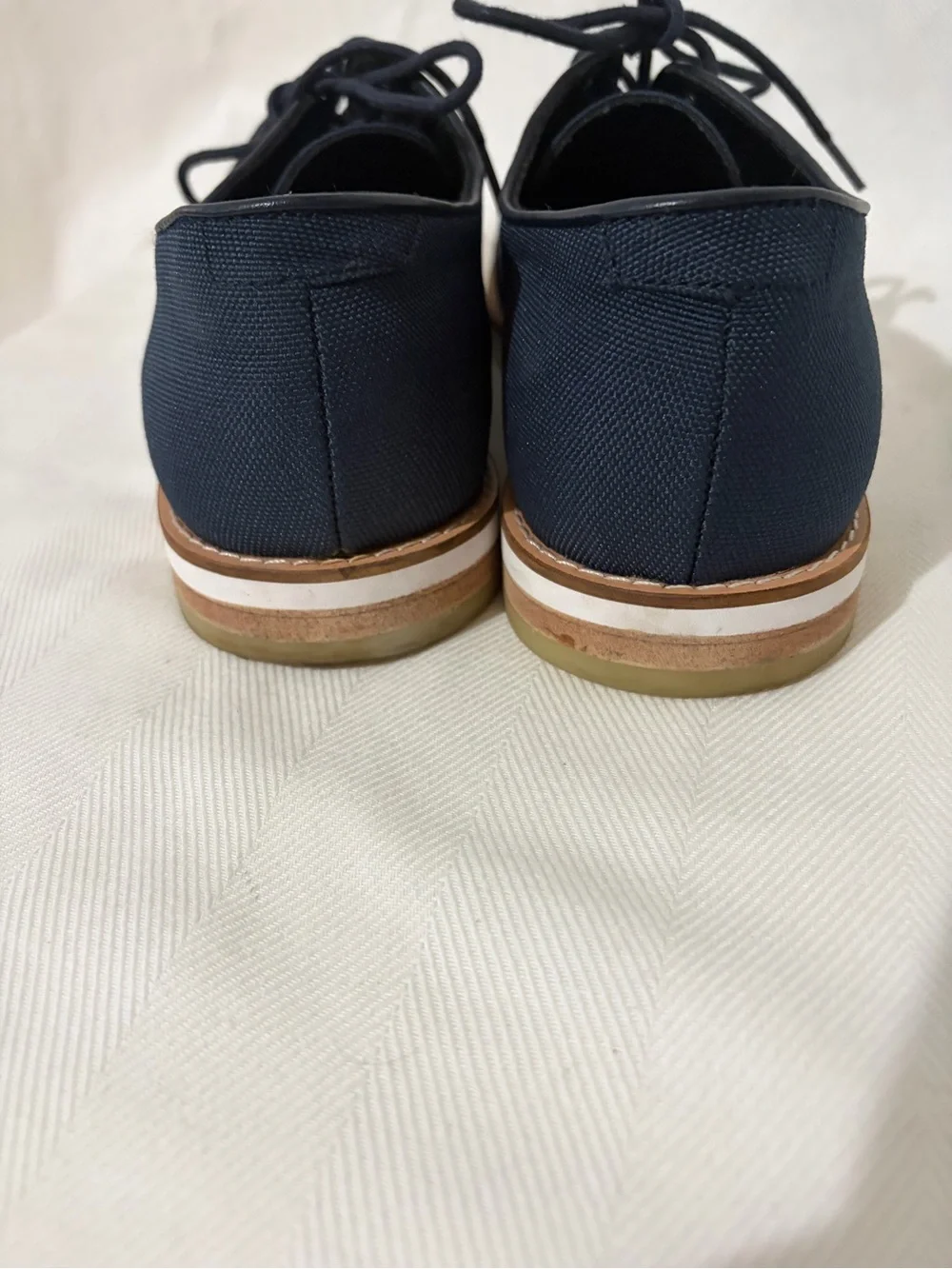 CALVIN KLEIN Armando Lace Up Navy Oxford Dress Shoes Casual Career Office 10/43